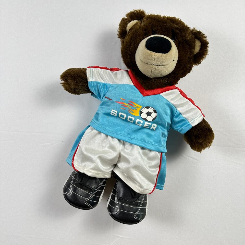 Build-A-Bear Y2K 2009 Soccer Athlete Teddy Bear Stuffed Animal